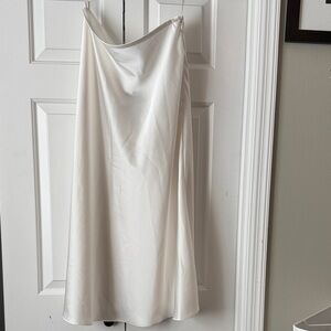 ANTONIO MELANI Cream Satin Skirt